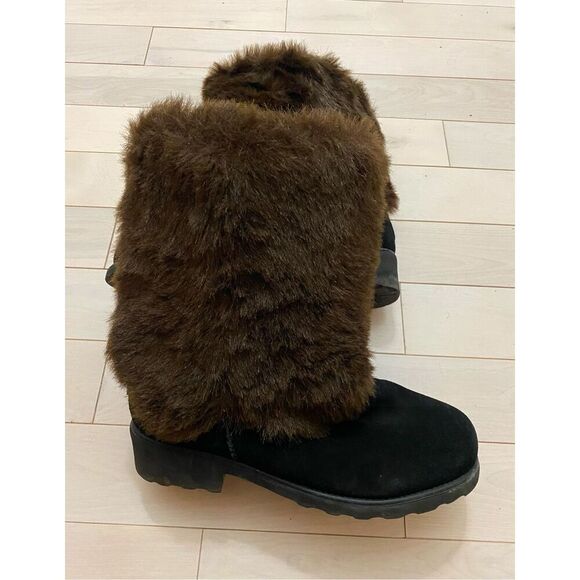 BEARPAW® Regina Suede Faux Fur Boot size 11 - Picture 1 of 5